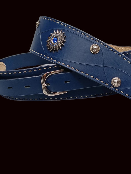 Tracolla Special Steve Blue con fibbia